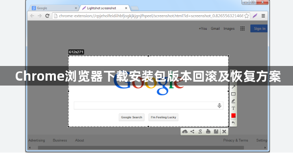 Chrome浏览器下载安装包版本回滚及恢复方案1