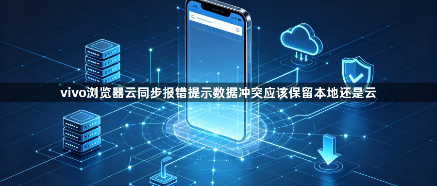 vivo浏览器云同步报错提示数据冲突应该保留本地还是云1