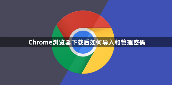 Chrome浏览器下载后如何导入和管理密码1