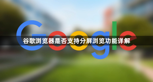谷歌浏览器是否支持分屏浏览功能详解1