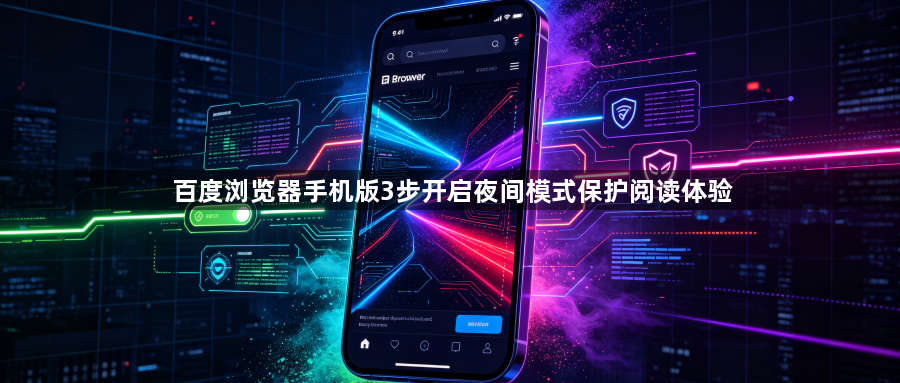 百度浏览器手机版3步开启夜间模式保护阅读体验1