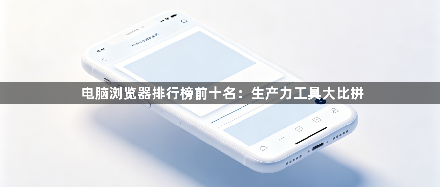 电脑浏览器排行榜前十名：生产力工具大比拼1