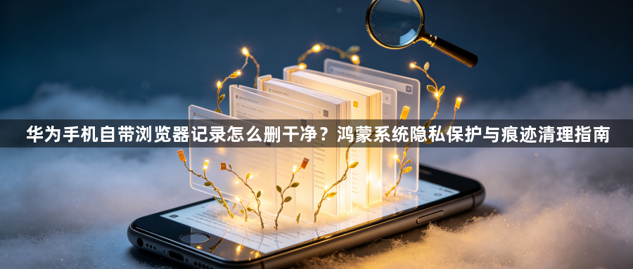 华为手机自带浏览器记录怎么删干净？鸿蒙系统隐私保护与痕迹清理指南1