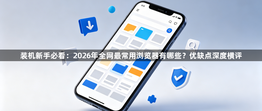 装机新手必看：2026年全网最常用浏览器有哪些？优缺点深度横评1