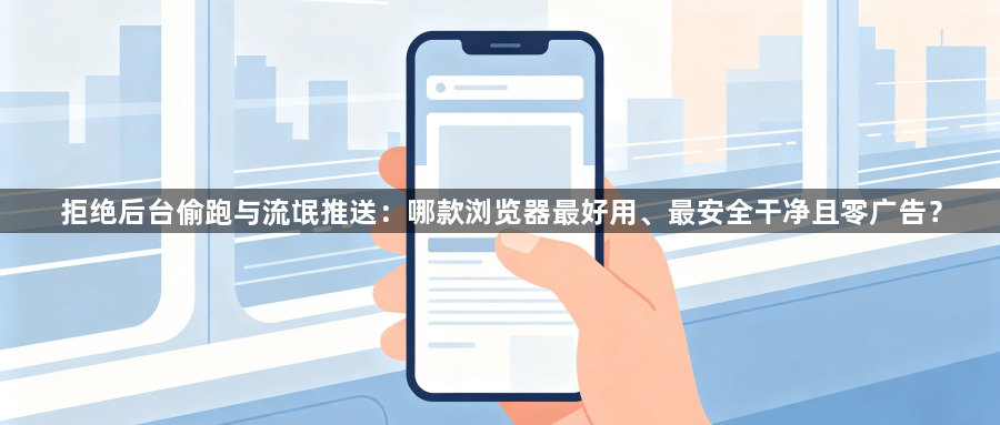 拒绝后台偷跑与流氓推送：哪款浏览器最好用、最安全干净且零广告？1