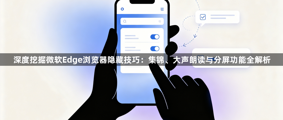 深度挖掘微软Edge浏览器隐藏技巧：集锦、大声朗读与分屏功能全解析1
