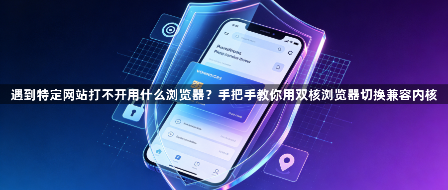 遇到特定网站打不开用什么浏览器？手把手教你用双核浏览器切换兼容内核1