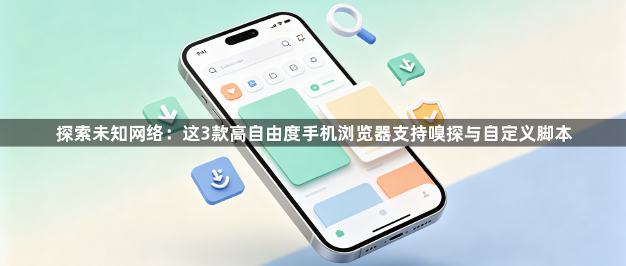 探索未知网络：这3款高自由度手机浏览器支持嗅探与自定义脚本1