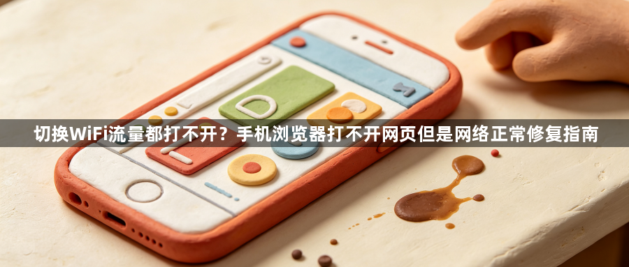 切换WiFi流量都打不开？手机浏览器打不开网页但是网络正常修复指南1