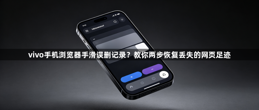 vivo手机浏览器手滑误删记录？教你两步恢复丢失的网页足迹1