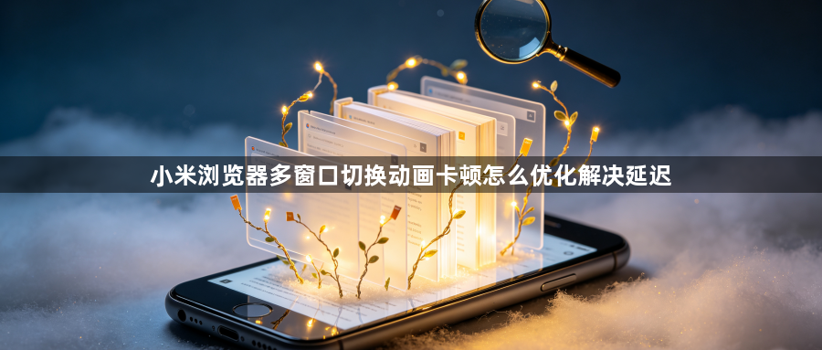 小米浏览器多窗口切换动画卡顿怎么优化解决延迟1