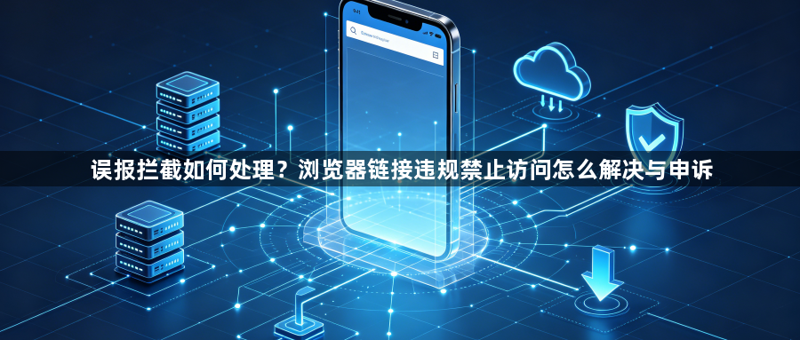 误报拦截如何处理？浏览器链接违规禁止访问怎么解决与申诉1