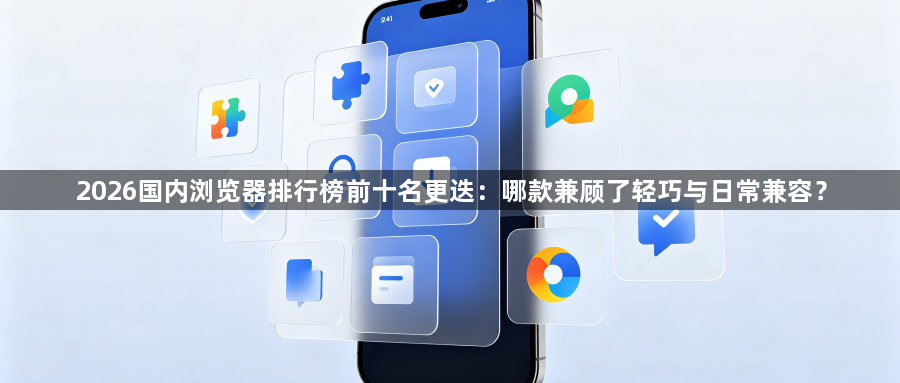 2026国内浏览器排行榜前十名更迭：哪款兼顾了轻巧与日常兼容？1