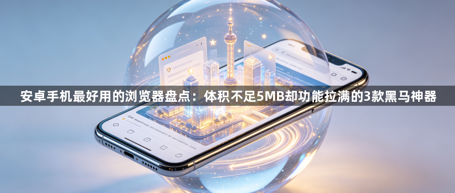 安卓手机最好用的浏览器盘点:体积不足5MB却功能拉满的3款黑马神器1