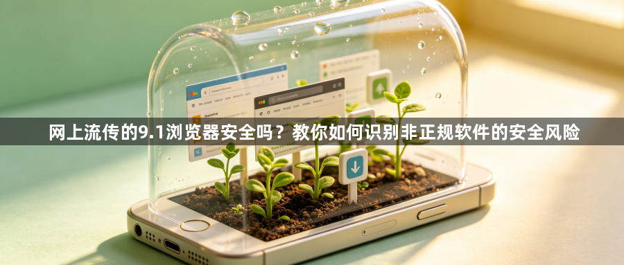 网上流传的9.1浏览器安全吗？教你如何识别非正规软件的安全风险1