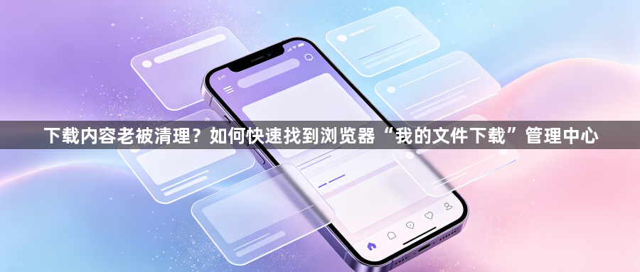 下载内容老被清理?如何快速找到浏览器“我的文件下载”管理中心1