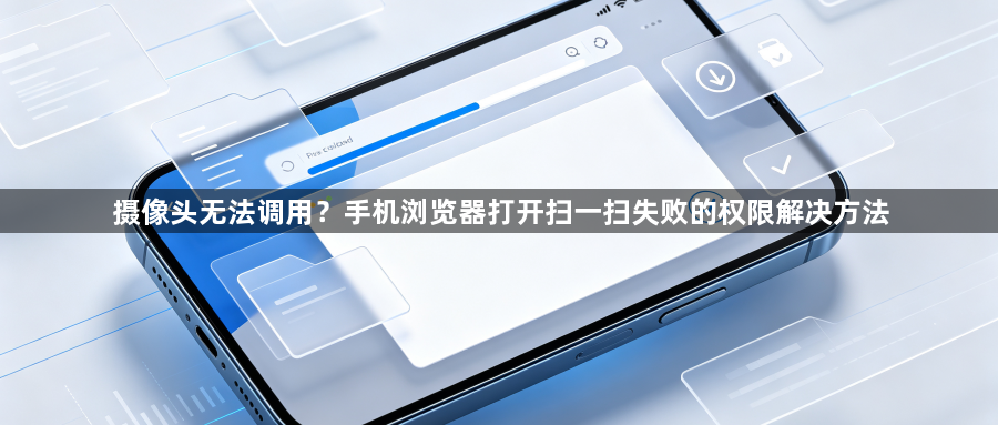 摄像头无法调用?手机浏览器打开扫一扫失败的权限解决方法1