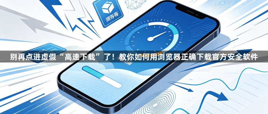 别再点进虚假“高速下载”了！教你如何用浏览器正确下载官方安全软件1