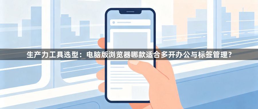 生产力工具选型:电脑版浏览器哪款适合多开办公与标签管理?1