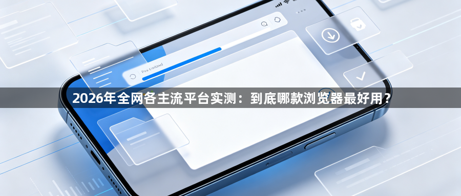 2026年全网各主流平台实测：到底哪款浏览器最好用？1