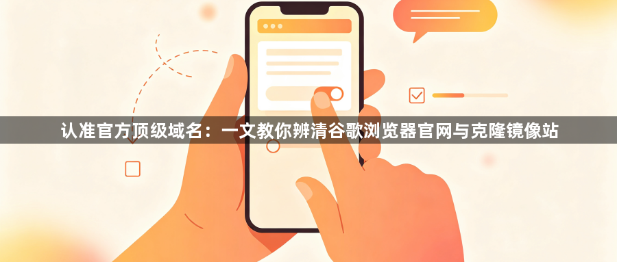 认准官方顶级域名：一文教你辨清谷歌浏览器官网与克隆镜像站1
