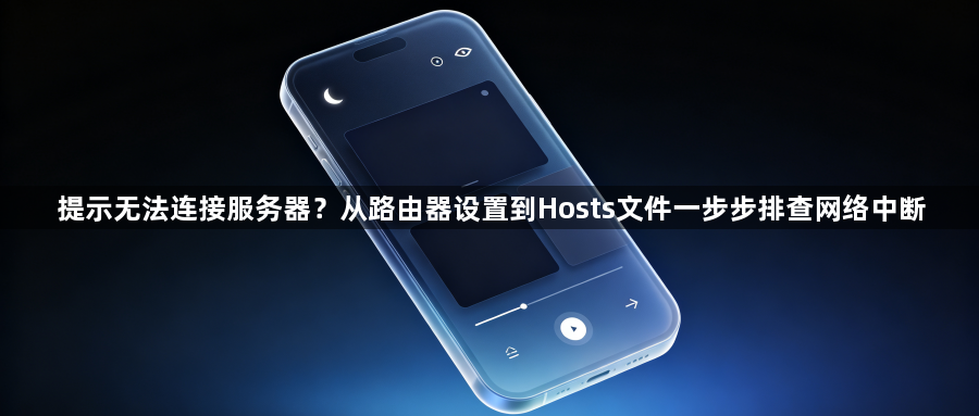 提示无法连接服务器?从路由器设置到Hosts文件一步步排查网络中断1
