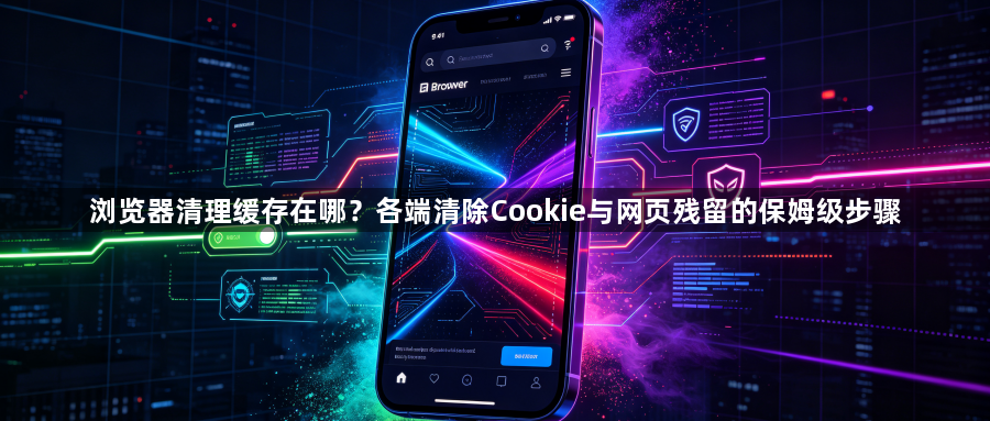 浏览器清理缓存在哪？各端清除Cookie与网页残留的保姆级步骤1