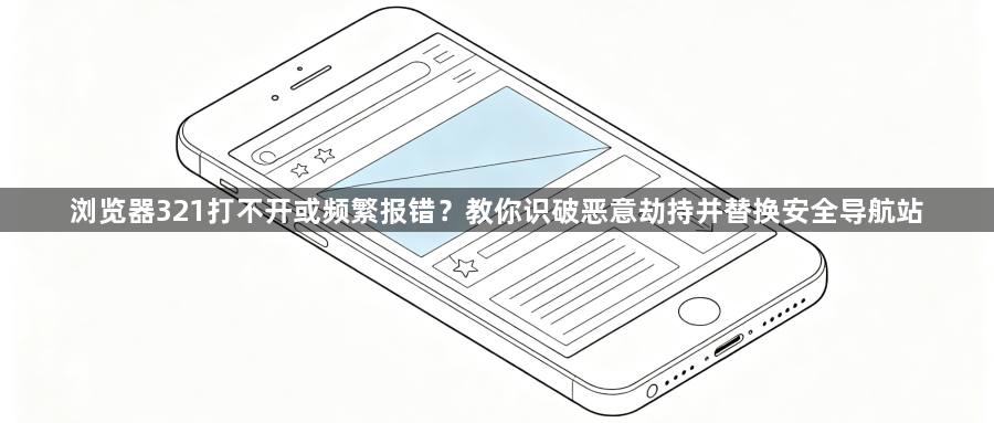 浏览器321打不开或频繁报错?教你识破恶意劫持并替换安全导航站1