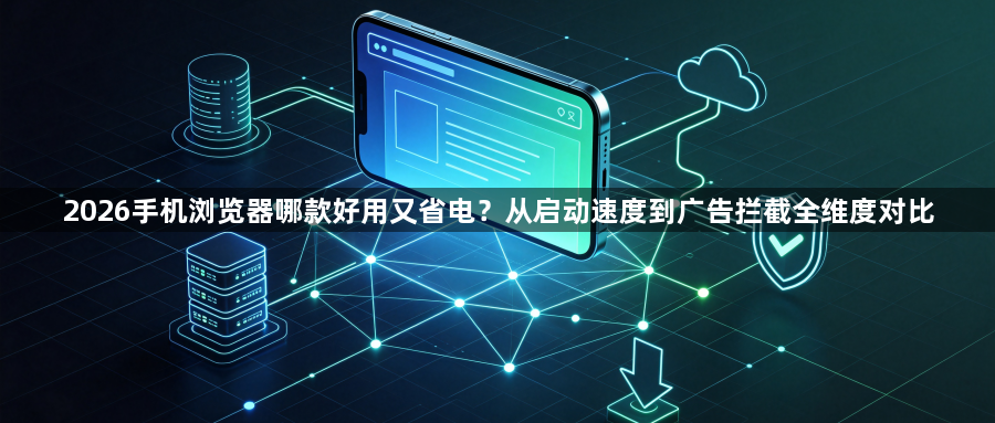 2026手机浏览器哪款好用又省电?从启动速度到广告拦截全维度对比1