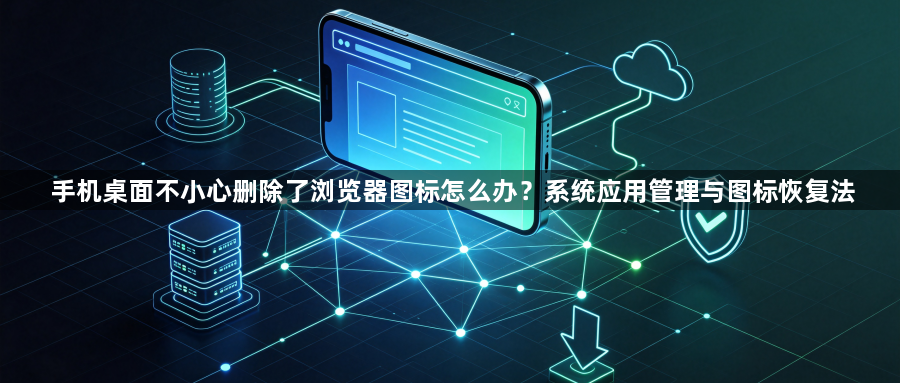 手机桌面不小心删除了浏览器图标怎么办?系统应用管理与图标恢复法1